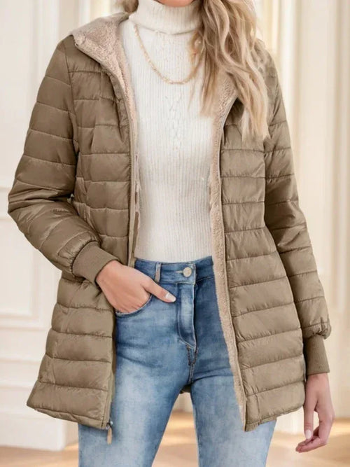 Aveloria Modichic Fleece Hooded Padded Coat 2026 - Casual Versatile Jacket - DanaFashionstore