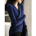 Stylish French-Elegance Layered Knit Sweater Looks