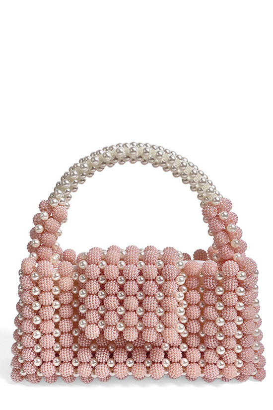 Waxberry Pearl Ball Handmade Beaded Handbag - Dana Fashion