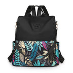 Trendy Printed Oxford Cloth Backpack Female 2024 New Cow Anti-theft Large Capacity Leisure - DanaFashionstore