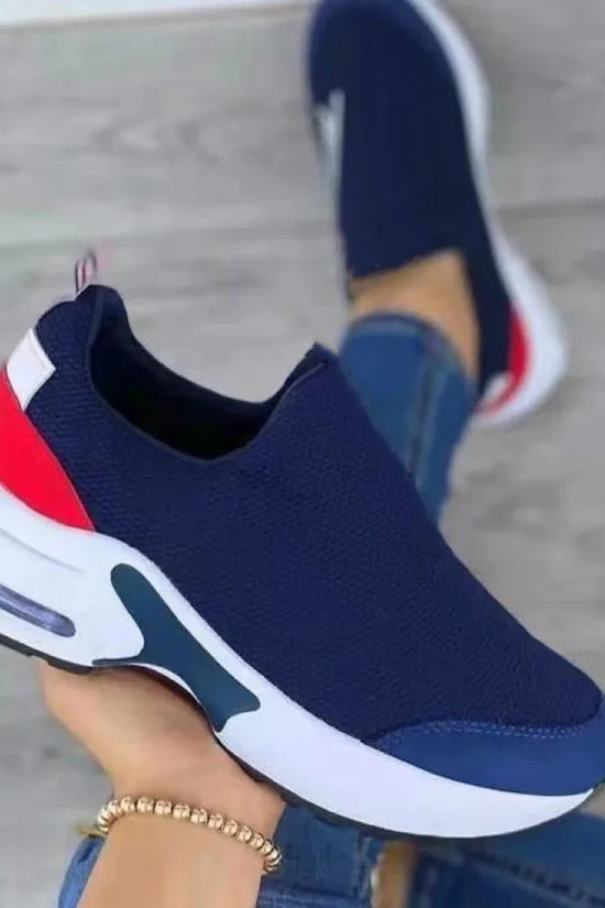 Women's Fashion Stretch Round Toe Knit Sneakers - DanaFashionstore