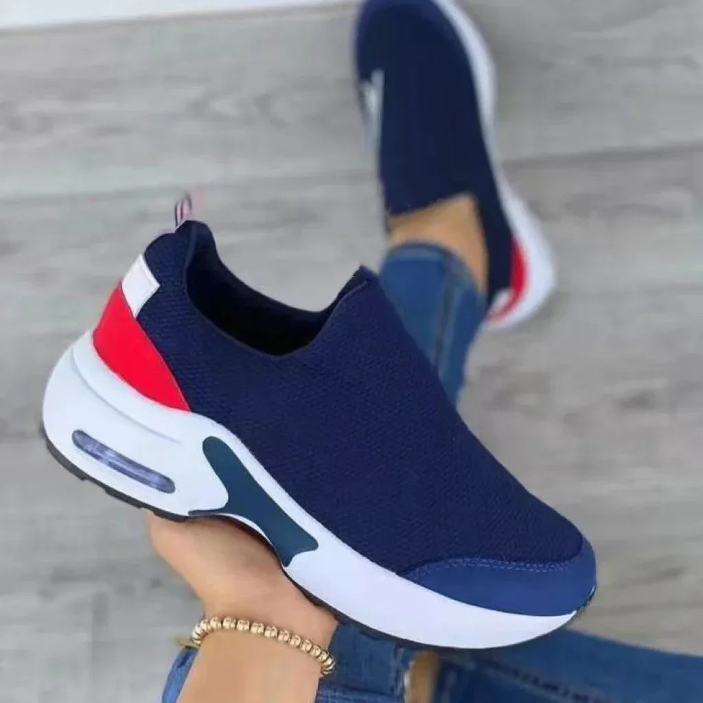 Women's Fashion Stretch Round Toe Knit Sneakers - DanaFashionstore