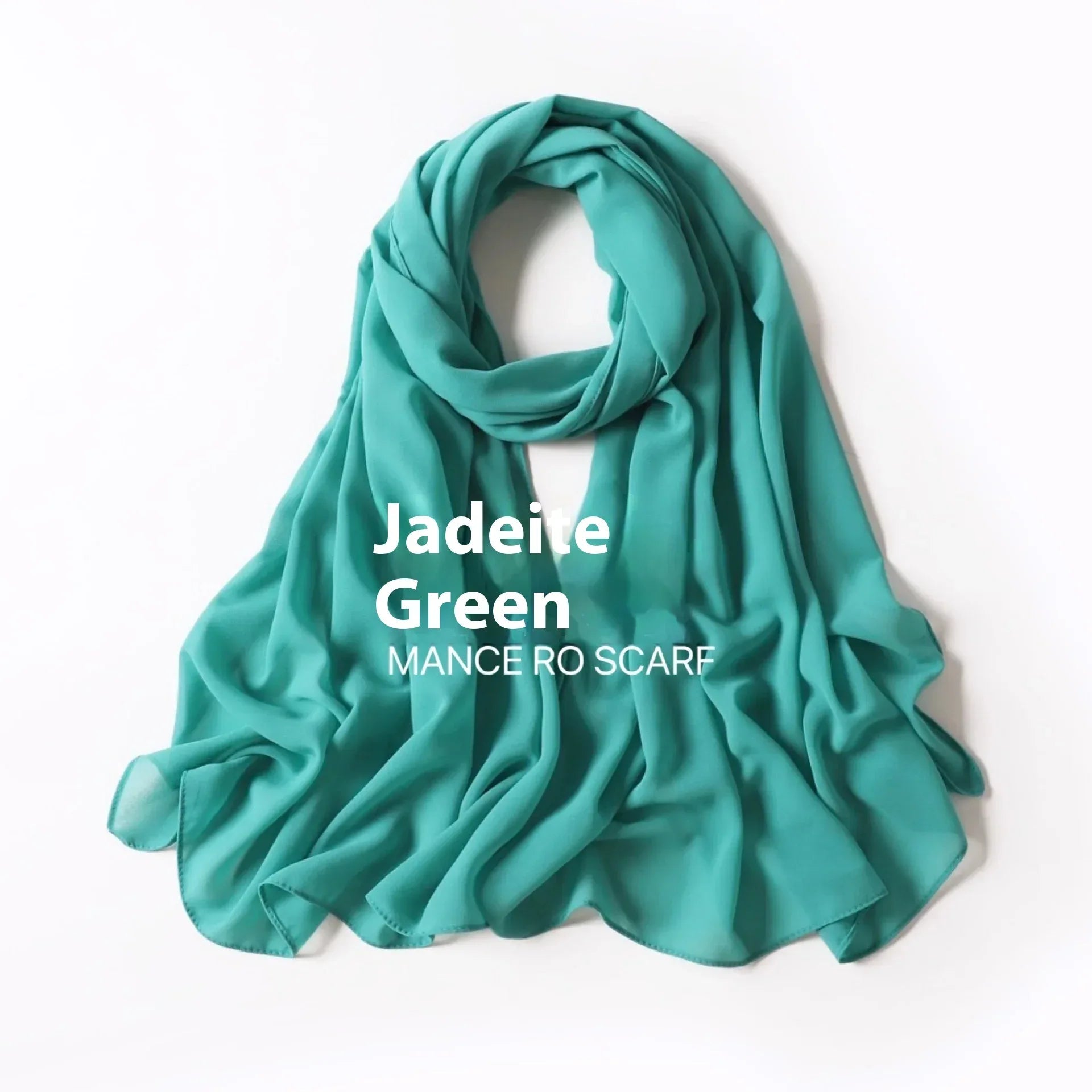 Pure Color Pearl Chiffon Scarf Headcloth Veil Chiffon Scarf - DanaFashionstore