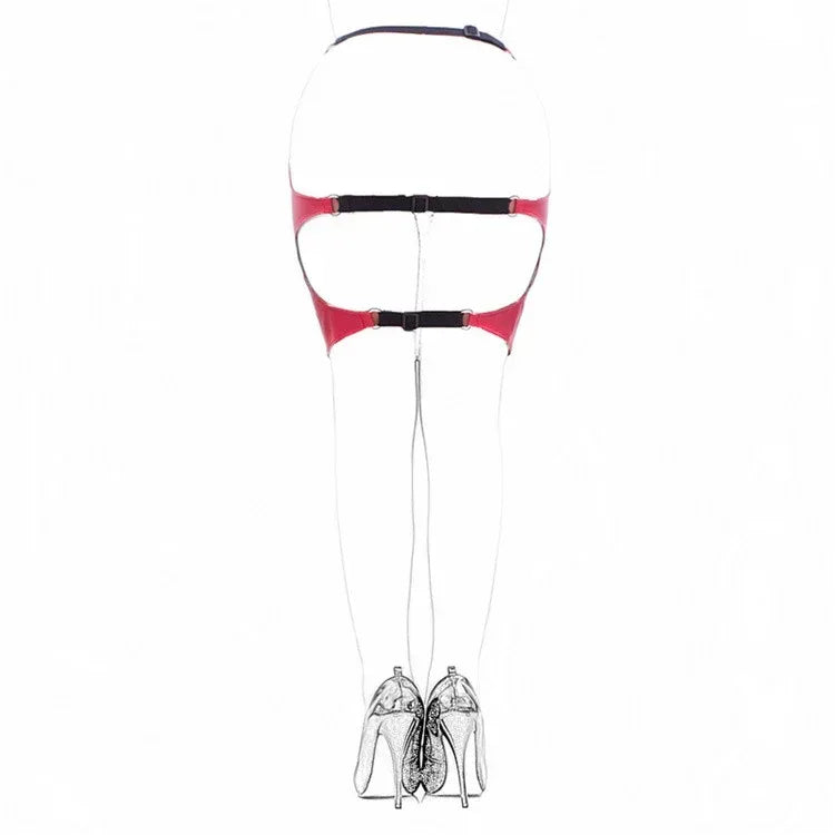 Aisle's Sexy Black Soft PU Sexy Tight-fitting Bag Field Training Short Skirt - DanaFashionstore