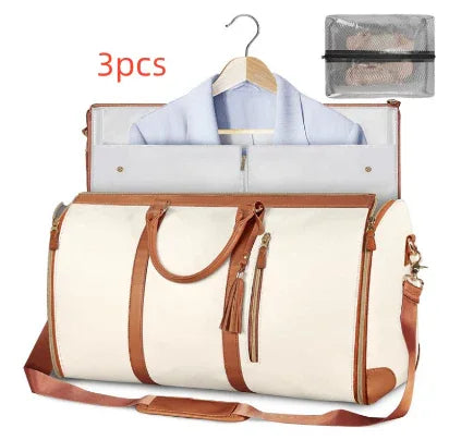 Large Capacity Travel Duffle Bag Women's Handbag Folding Suit Bag Waterproof Clothes Totes - DanaFashionstore