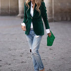 Velvet Lapel Casual Suit Business Fashion Slim Single-breasted Jacket Outwear Clothing For Women - DanaFashionstore