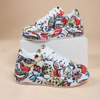 Hand-painted Shoes Women's Platform Casual Shoes Painted Sports - DanaFashionstore