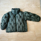 Plus Size Woven Twisted Down Cotton-Padded Jacket 2026 - Winter Coat - DanaFashionstore