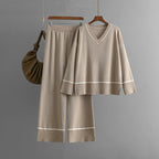 New Loose Casual Sweater Pullover Two-piece Dress Of Knitted Sweater
