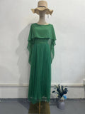Women's Floral Print Long Sleeve V-neck Maxi Dress