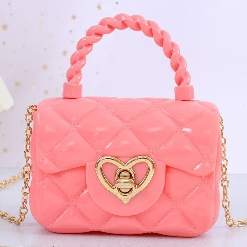 Plastic Transparent Jelly Mini Love Handbag - DanaFashionstore