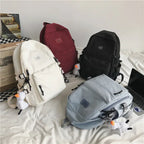 School Season New Fashion Backpack Fresh Middle School Students Korean Casual Solid Color Backpack - DanaFashionstore
