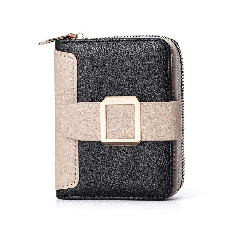 Women's Short Zipper Vertical Buckle Small Wallet - DanaFashionstore