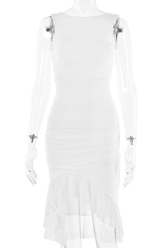 Summer Slim Skinny Sleeveless Dress For Women Fashion Party Club Dresses