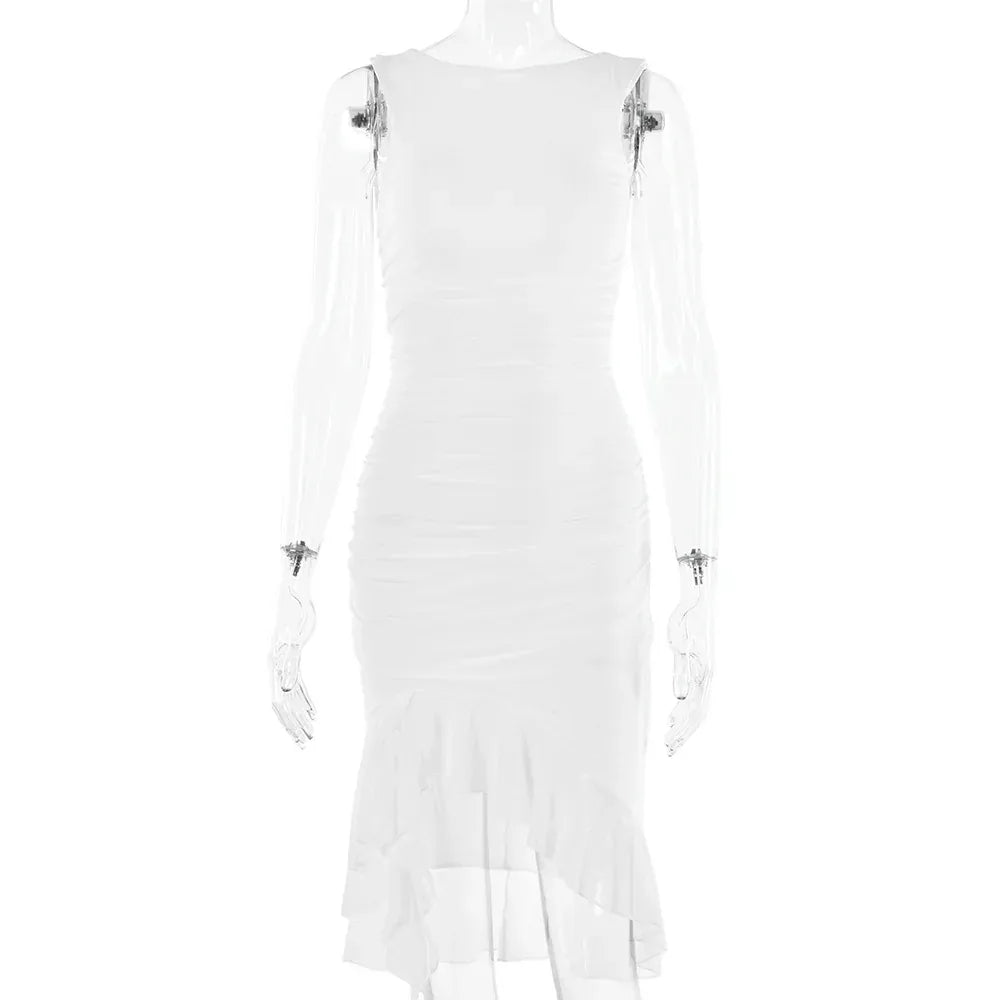 Summer Slim Skinny Sleeveless Dress For Women Fashion Party Club Dresses - DanaFashionstore