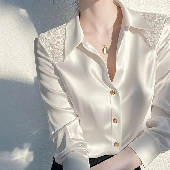 Light Luxury Fashion Elegant Basic Shirt - DanaFashionstore