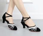 Latin Dance Shoes Female Middle And Soft Bottom Four Seasons - DanaFashionstore