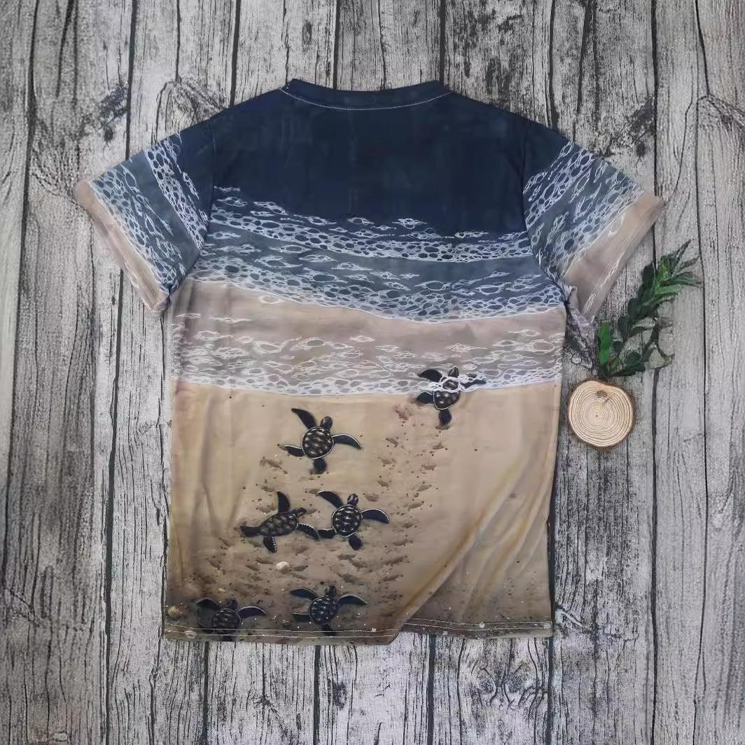 Women's 3D Printed Short Sleeve Wish - DanaFashionstore