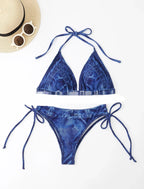Women's Denim Two-piece Suit Bikini Swimsuit - DanaFashionstore