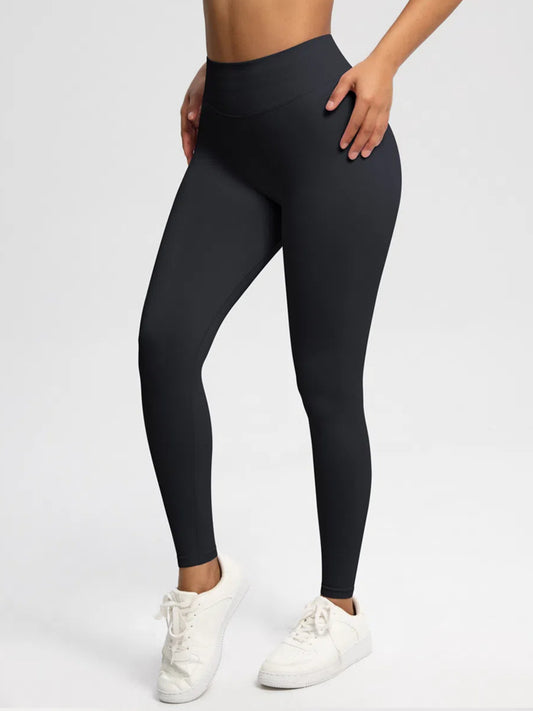 Sexy High Elastic Women's Solid Tights High Waist Workout Yoga Leggings, Scrunch Butt Lifting Elastic Pants, Tummy Control Butt Lifting Workout Yoga Athletic Pants - Dana Fashion