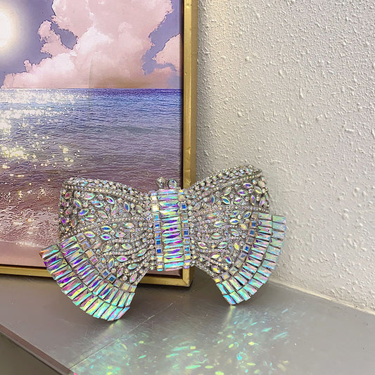 Fashion Metal Bow Clutch Crossbody Bag - Dana Fashion