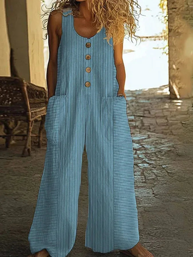 Casual Retro Personalized Printed Jumpsuit 2026 - Vintage Style Jumpsuit - DanaFashionstore
