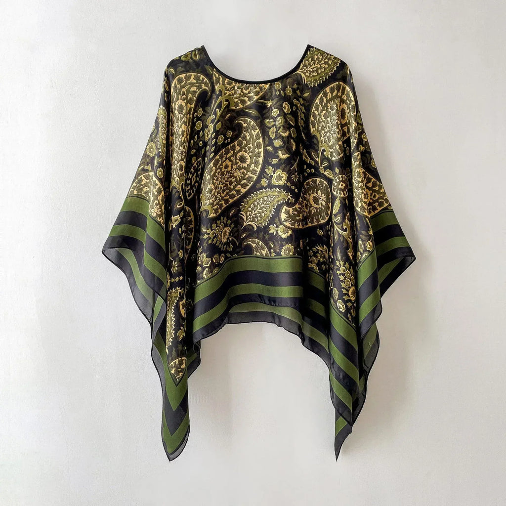 Silk Scarf Artificial Silk Sunscreen Scarf For Women Pullover Shawl - DanaFashionstore