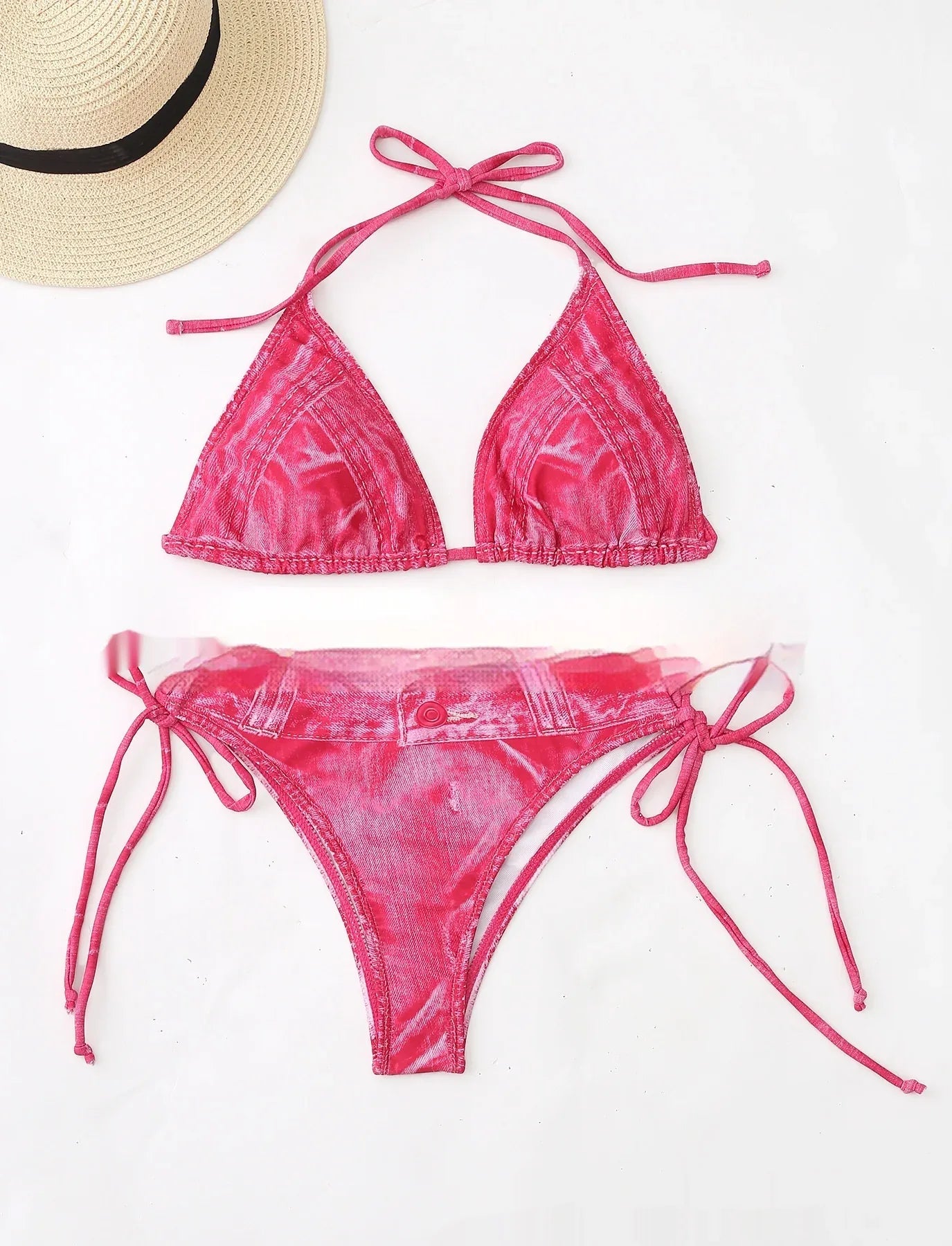 Women's Denim Two-piece Suit Bikini Swimsuit - DanaFashionstore