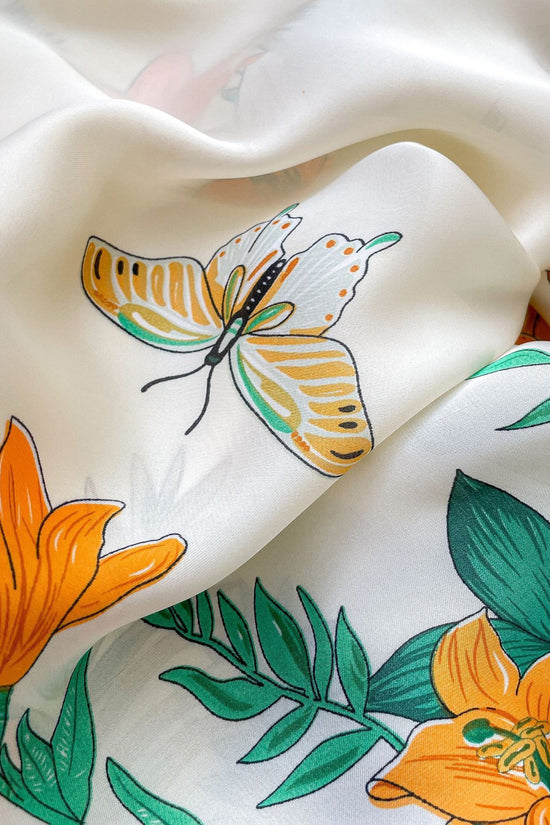 Silk Scarf Artificial Silk Sunscreen Scarf For Women Pullover Shawl