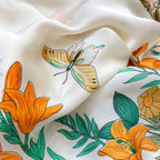 Silk Scarf Artificial Silk Sunscreen Scarf For Women Pullover Shawl - DanaFashionstore