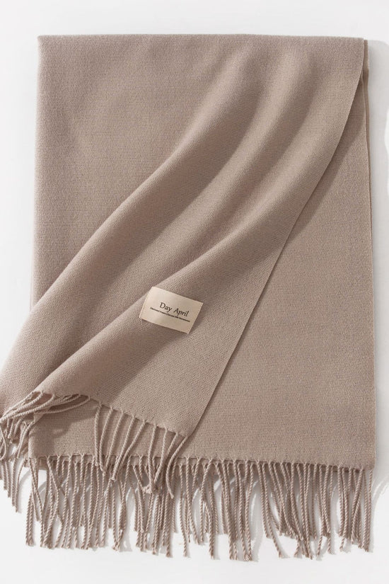 Pure Color Artificial Cashmere Scarf Women's Winter High-grade Shawl