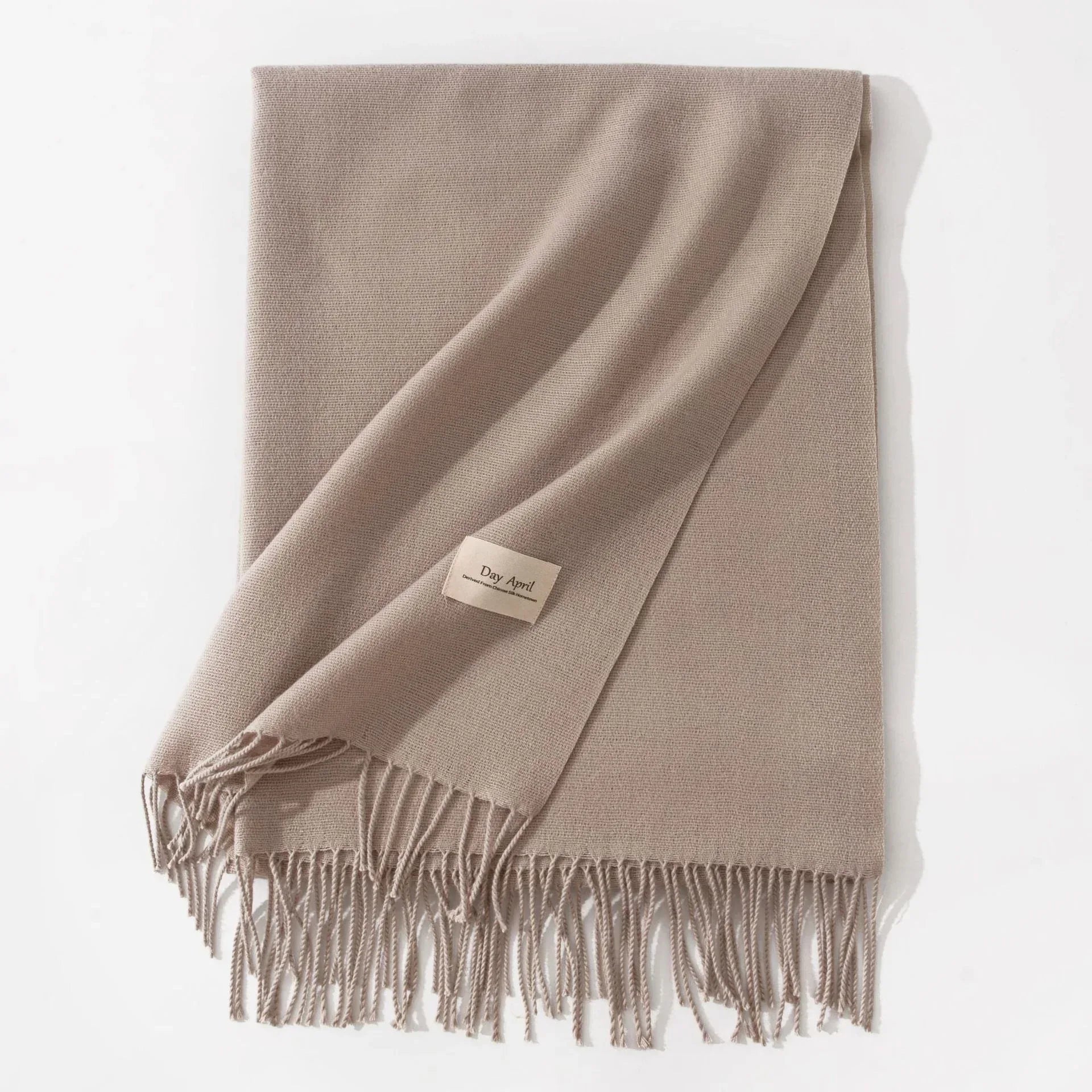 Pure Color Artificial Cashmere Scarf Women's Winter High-grade Shawl - DanaFashionstore