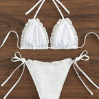 Women's Solid Color Stringy Selvedge Sexy Bikini - DanaFashionstore