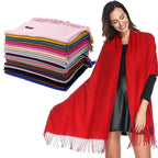 Annual Meeting Warm Cashmere Tassel Scarf - DanaFashionstore