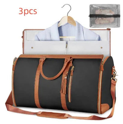 Large Capacity Travel Duffle Bag Women's Handbag Folding Suit Bag Waterproof Clothes Totes - DanaFashionstore