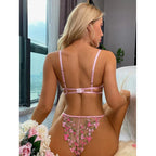 Sexy Three-point Style Tie Dye Printed Sexy Underwear Women - DanaFashionstore