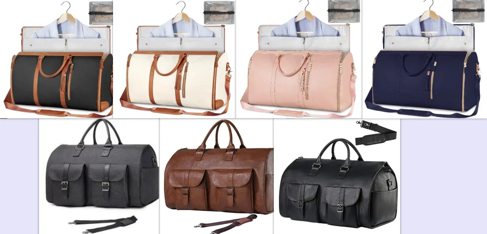 Large Capacity Travel Duffle Bag Women's Handbag Folding Suit Bag Waterproof Clothes Totes - DanaFashionstore