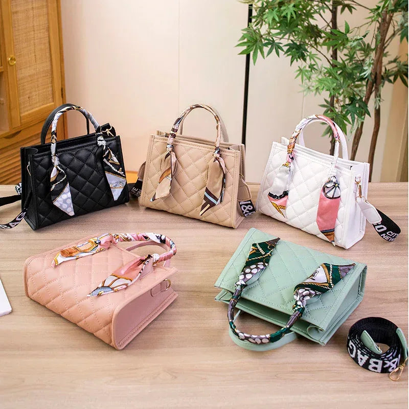 Bag Women's Fashion Silk Scarf Portable Shoulder Crossbody - DanaFashionstore
