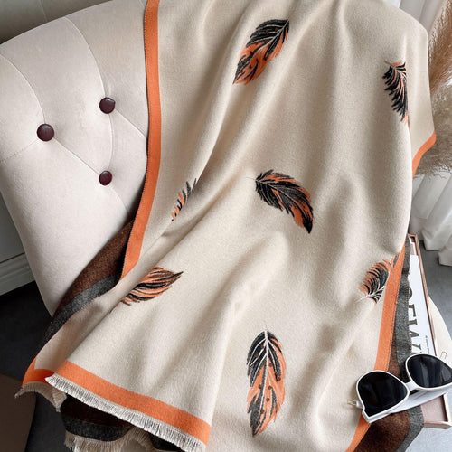 Cashmere-like Short Beard Tassel Thickened Warm Shawl Scarf - DanaFashionstore