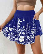 Women's Floral Print Loose Short Culottes - DanaFashionstore