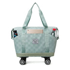 Large Capacity Travel Bags Dry Wet Separation Expansion Double Layer Luggage Totes Women - DanaFashionstore