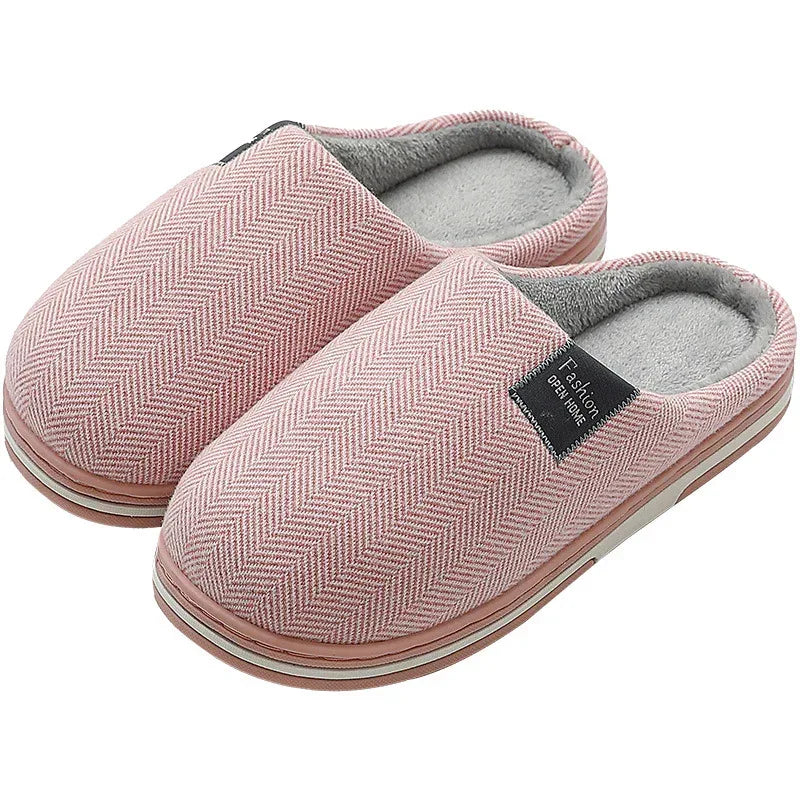 Low-heeled Warm Confinement Suede Slippers - DanaFashionstore