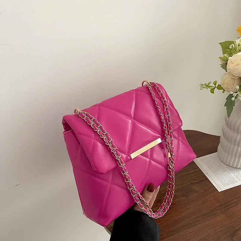 Simple Portable Casual Fashion Crossbody Diamond Embroidery Thread Chain Bag - DanaFashionstore