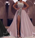 New One-Shoulder Mopping Evening Dress - DanaFashionstore