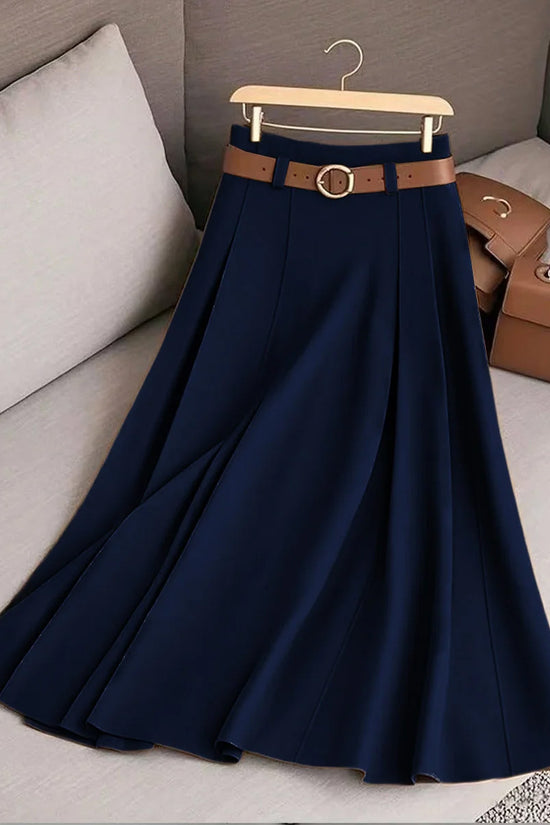 Women's Casual Pleated Skirt Can Be Printed