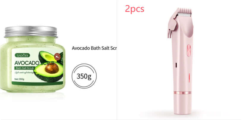 2 In 1 Hair Remover Women's Double Head Shaver Private Pubic Hair Trimmer Electric Razor Wet Dry Electric Body Hair $75.99 Dana Fashion Color: Pink set Power supply mode: USB Beauty Tools Overview: 1. Comfortable and Safe Shaving: Engineered for a painles