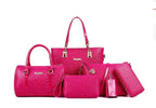 Fashionable And Trendy Embossed Six Piece Set Mother Bag - DanaFashionstore