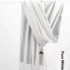 Pure Color Warm Keeping Scarf All-match Cashmere Shawl - DanaFashionstore