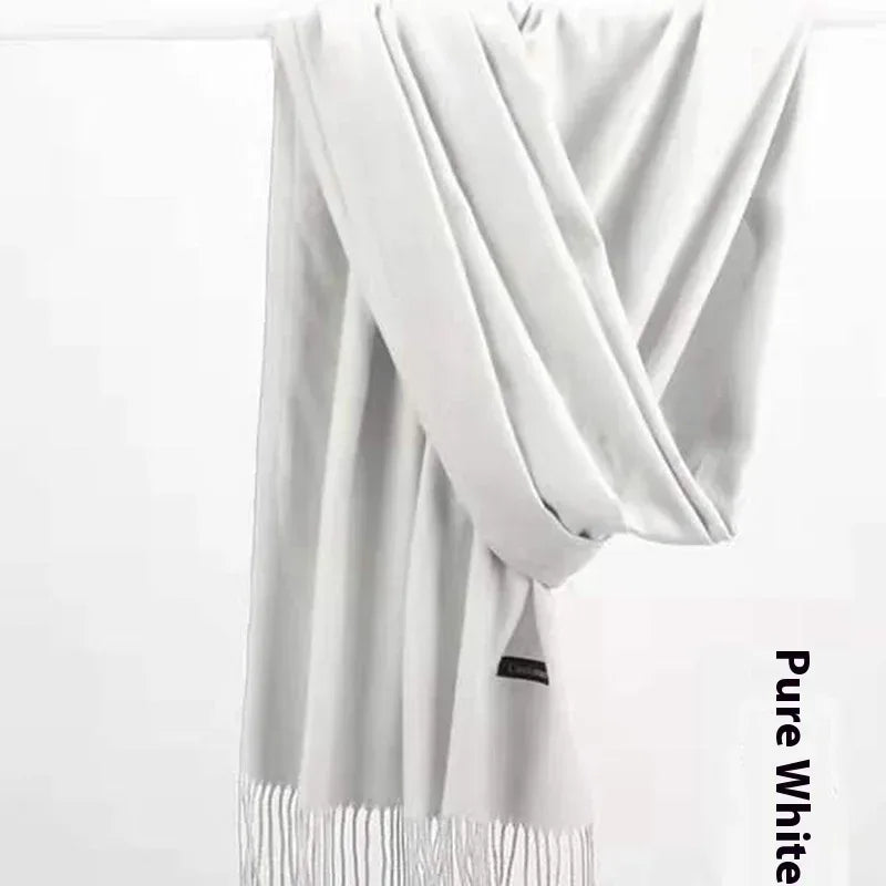 Pure Color Warm Keeping Scarf All-match Cashmere Shawl - DanaFashionstore