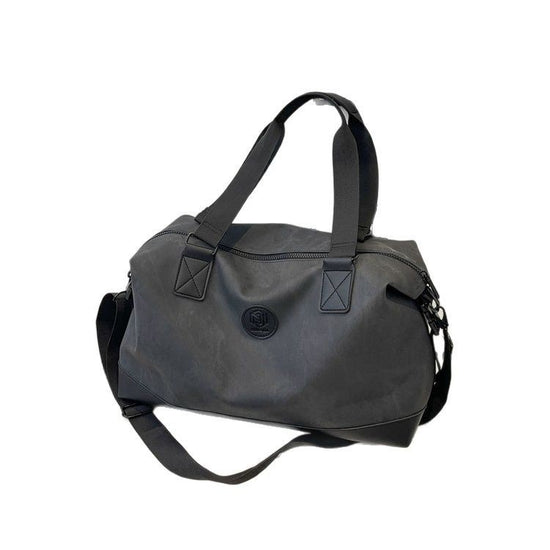 Leisure Large Capacity Luggage Storage PU Leather Shoulder Sports Gym Bag - Dana Fashion